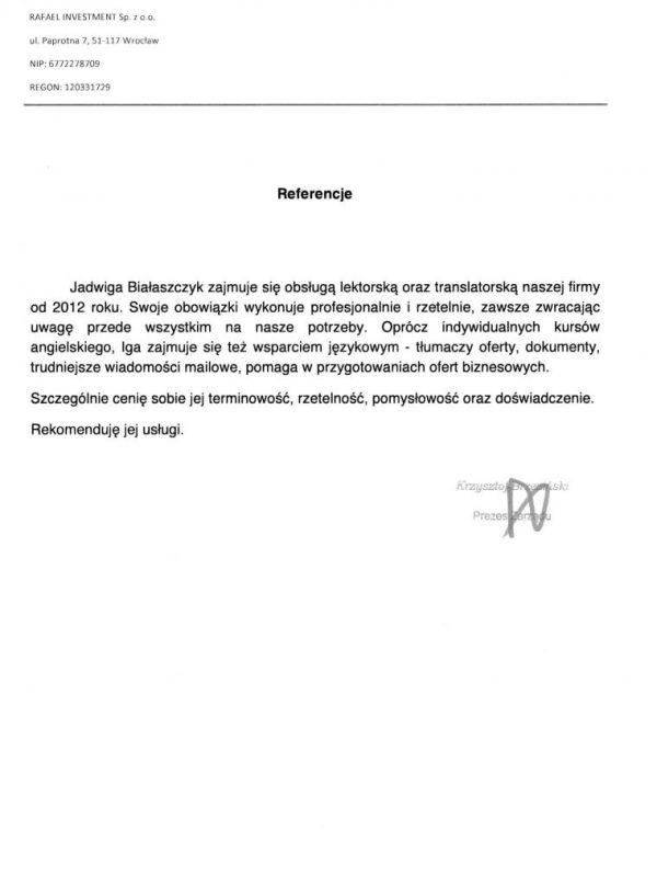 Rafael referencje-1